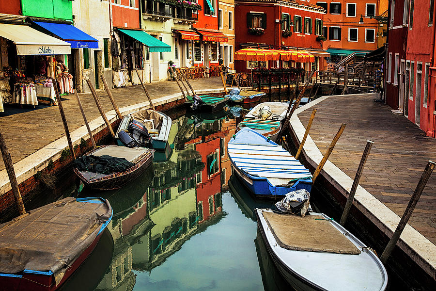 Burano Reflections Photograph by Andrew Soundarajan