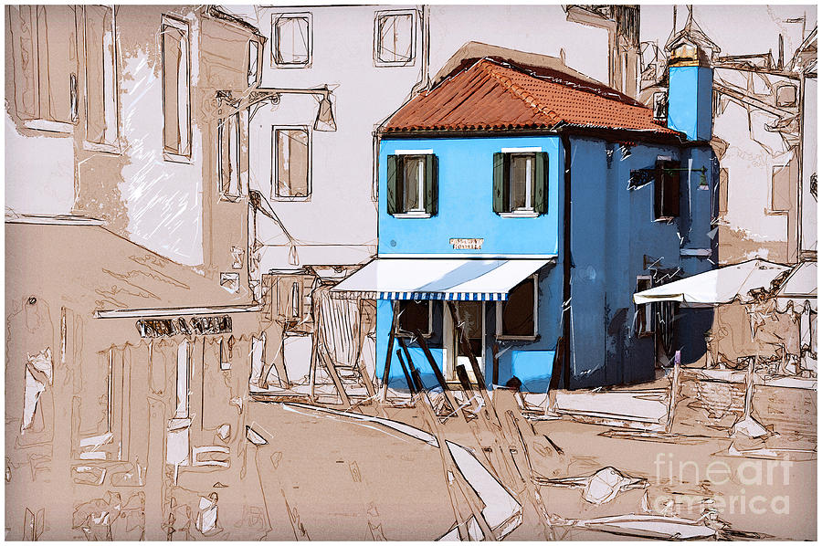 Burano Sketch Photograph by Jack Torcello