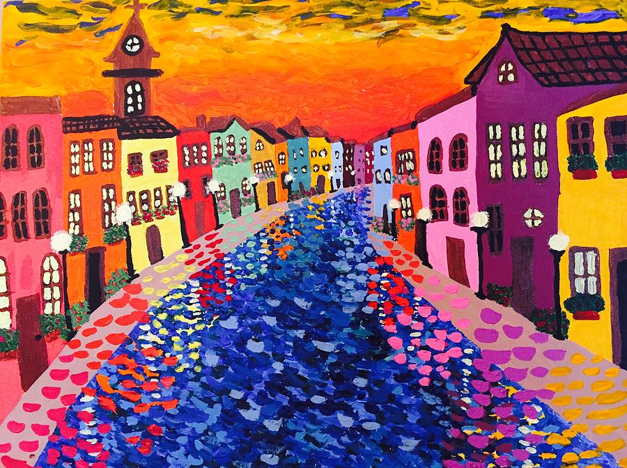 Burano Sunset Painting by Jessica Clark - Fine Art America