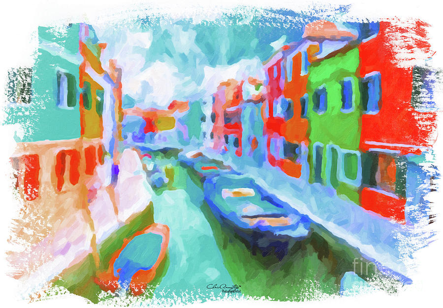 Burano, Venice, Italy Painting