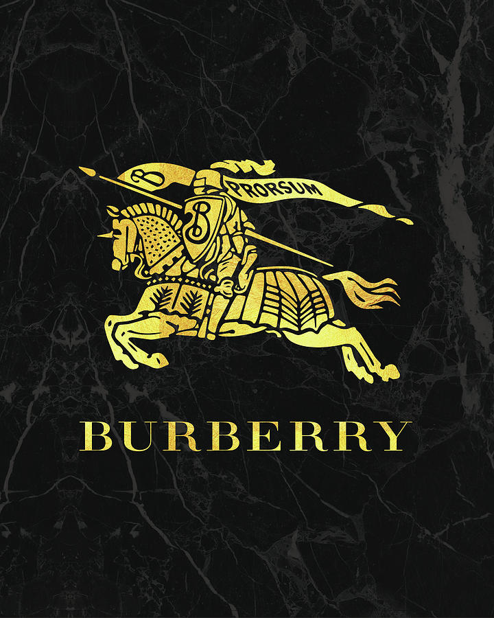 Burberry - Black And Gold - Lifestyle And Fashion Digital Art by TUSCAN ...