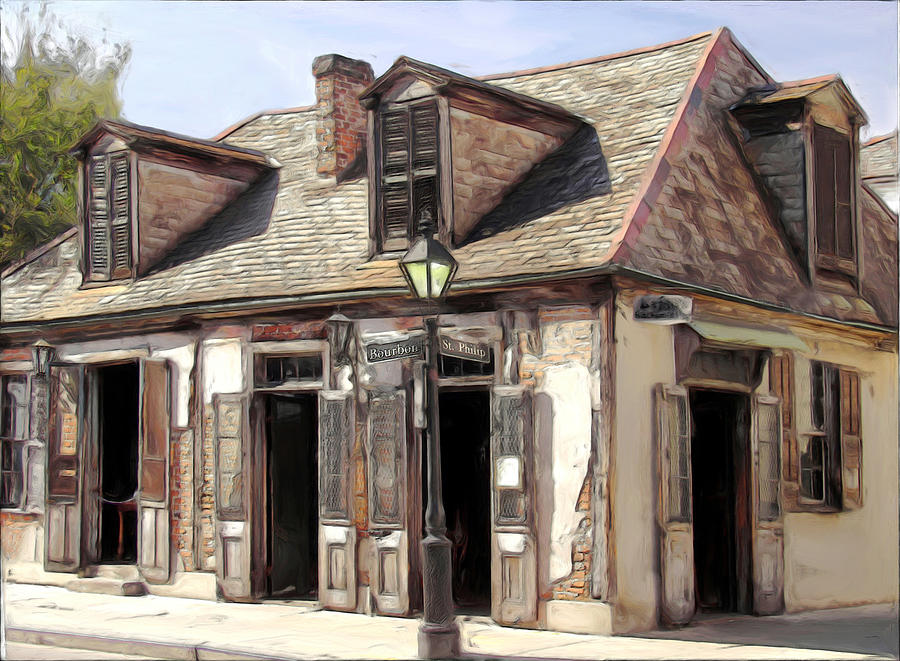 New Orleans Painting - Burbon Street BlackSmith by Russell Michael