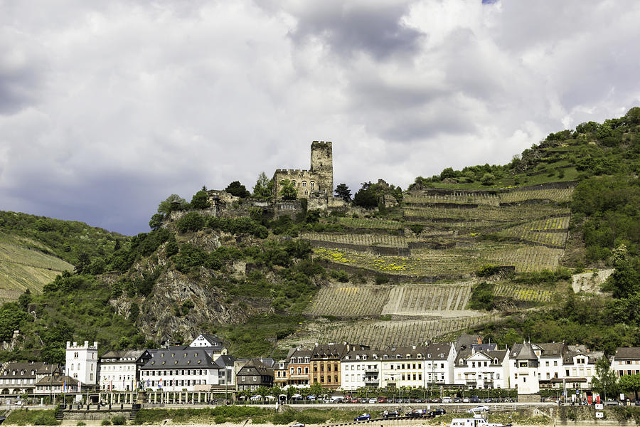 Burg Gutenfels and the Village of Kaub Photograph by Teresa Mucha