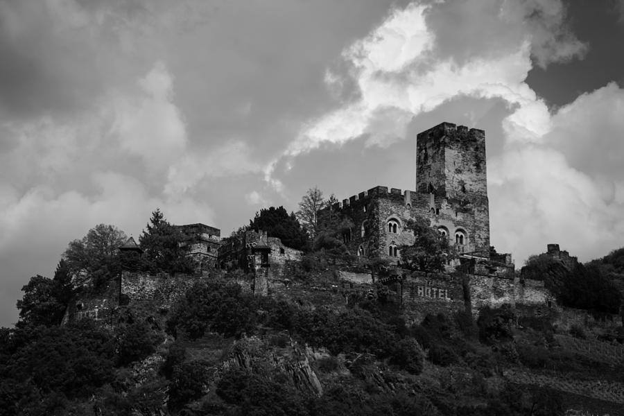 Burg Gutenfels B W Photograph by Teresa Mucha - Fine Art America