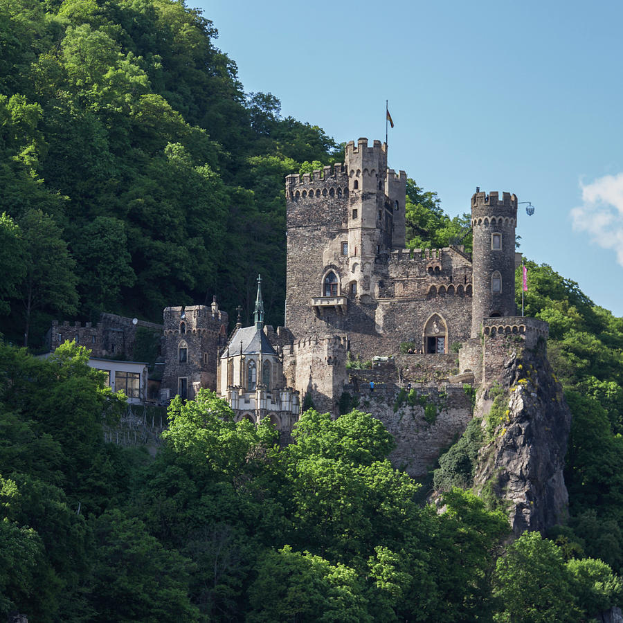 Burg Rheinstein Squared Photograph by Teresa Mucha