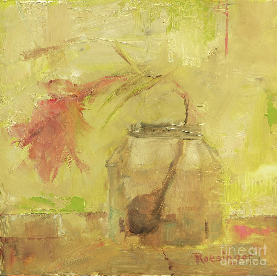 Flower Painting - Burgeon by Paint Box Studio Flower Painting - Burgeon by Paint Box Studio