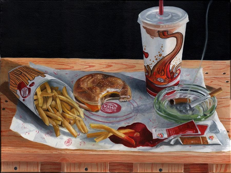 Burger King Value Meal no. 2 Painting by Thomas Weeks