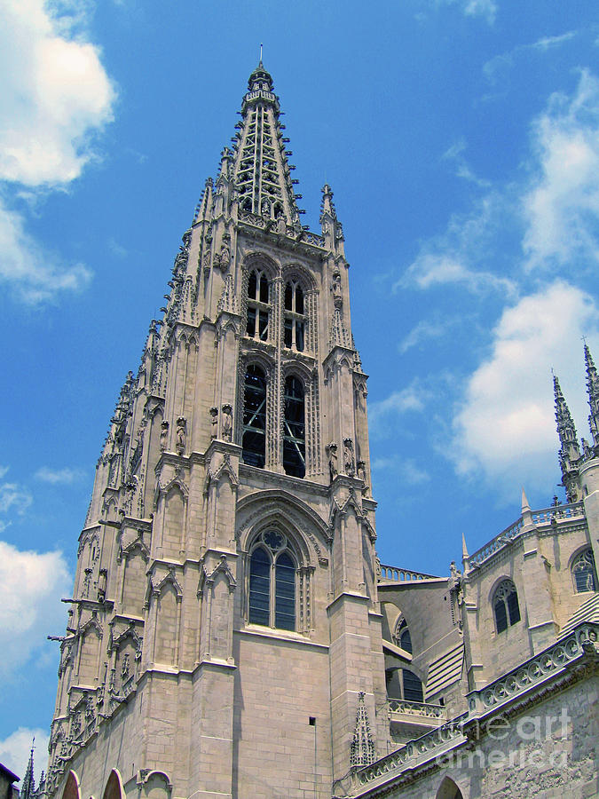 Burgos Cathedral Spire Photograph by Nieves Nitta