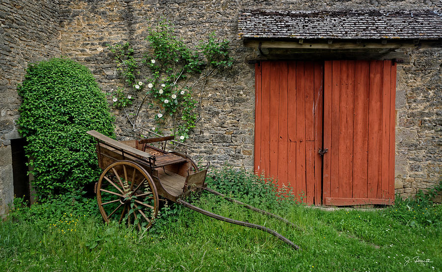 Farm Photograph - Burgundy Farmyard by Joe Bonita