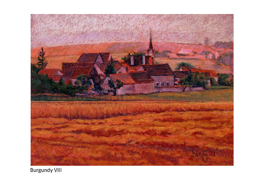 Burgundy VIII Painting by Betsy Derrick