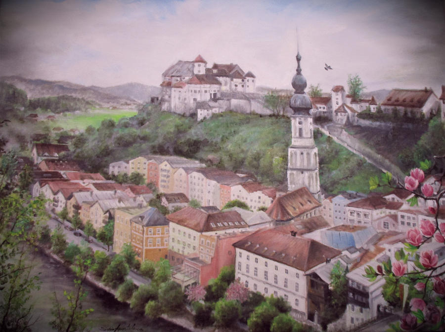 Germany Painting - Burhausen by Sorin Apostolescu