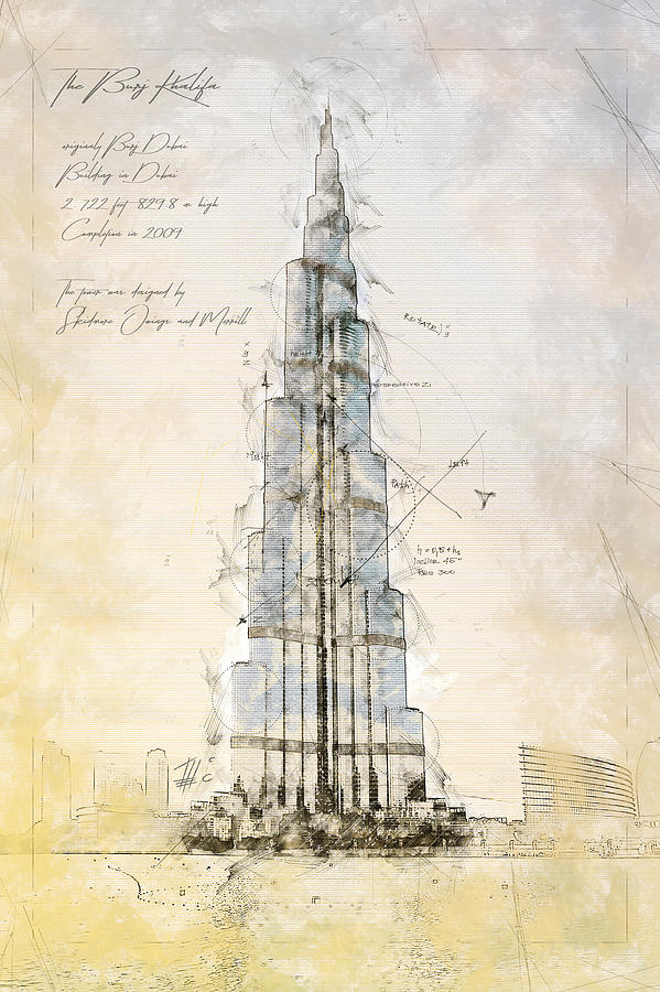 Premium Vector  Sketch hand drawn single line art coloring page menara burj  khalifa day
