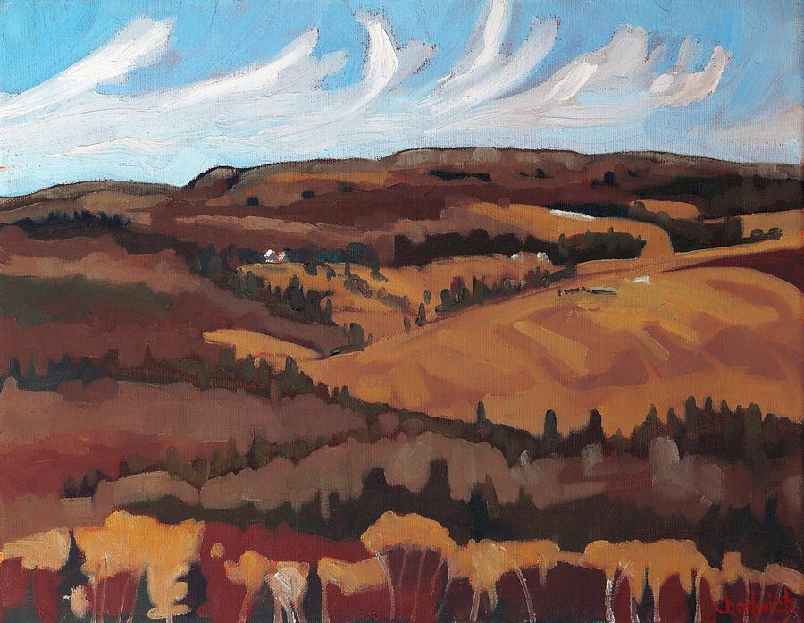 Burks Falls Vista Painting by Phil Chadwick
