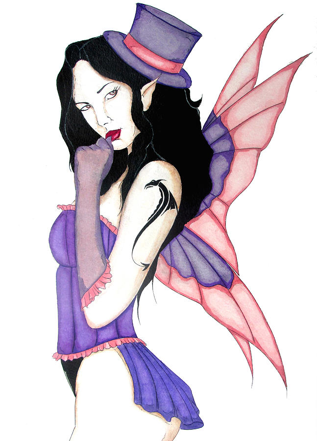 Fantasy Painting - Burlesque Fairy by Nathan  Miller