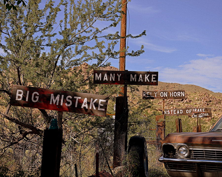 Burma Shave Photograph by Tru Waters