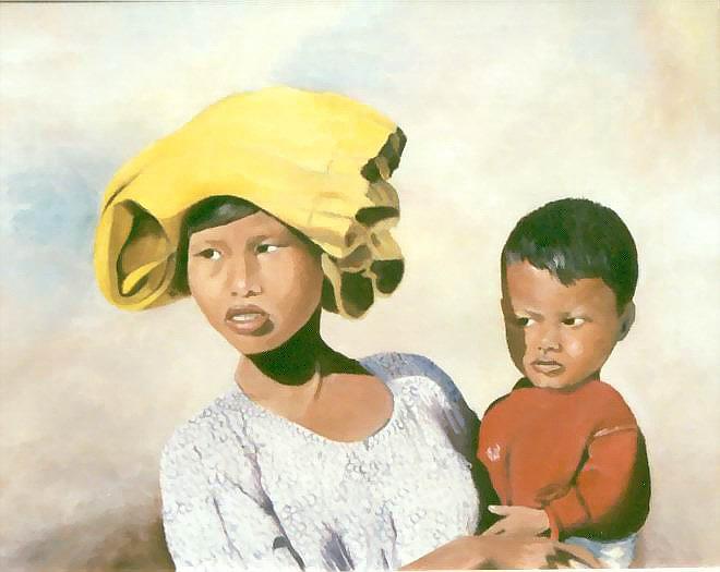 Burmese Momma Painting By Marie Dunkley - Fine Art America