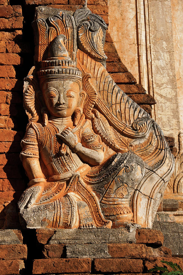 Burmese Pagoda Sculpture Photograph by Michele Burgess