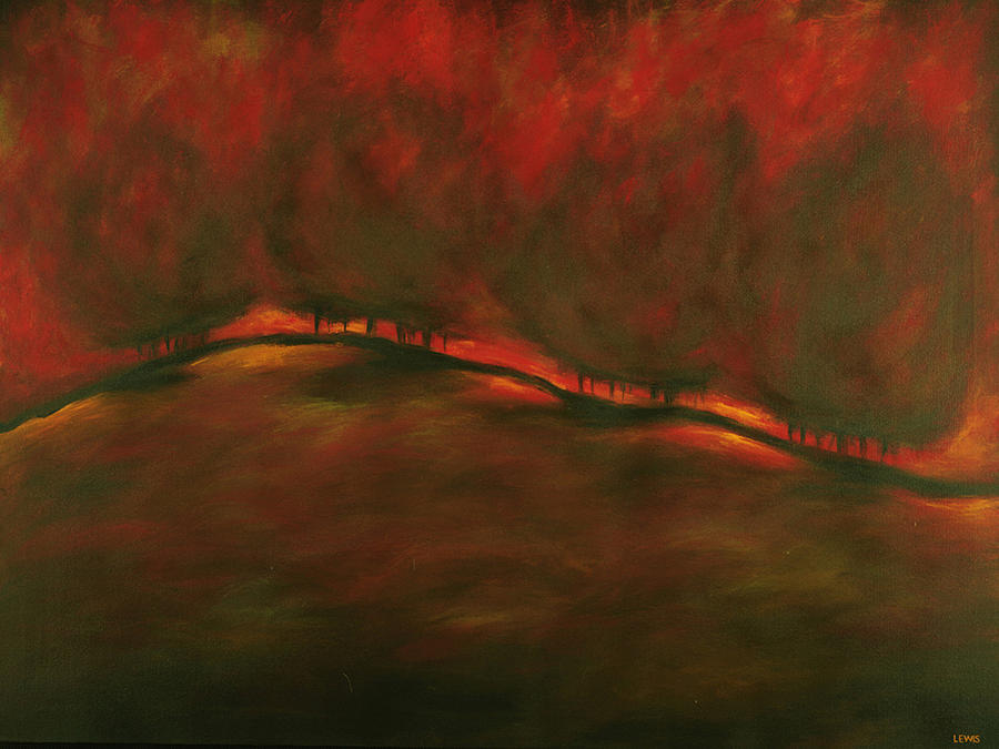 Burn Painting by Ellen Lewis