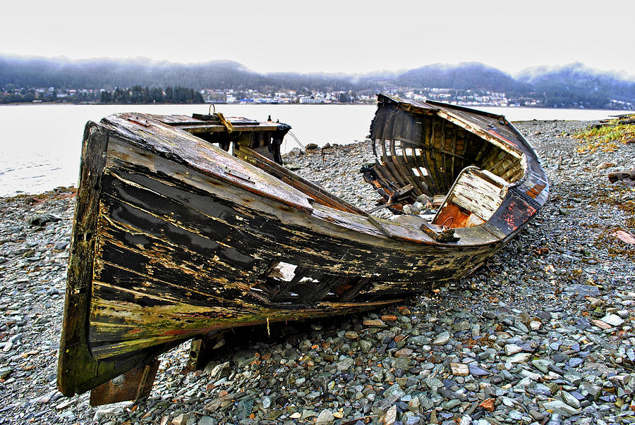 Burned Out Hull Photograph by Cathy Mahnke