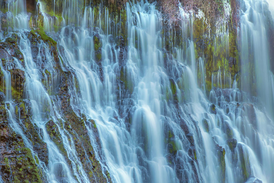 Burney Falls Detail Photograph by Marc Crumpler