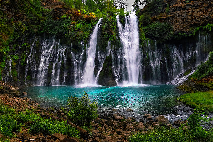 Burney Falls in Late Summer Photograph by Don Hoekwater Photography