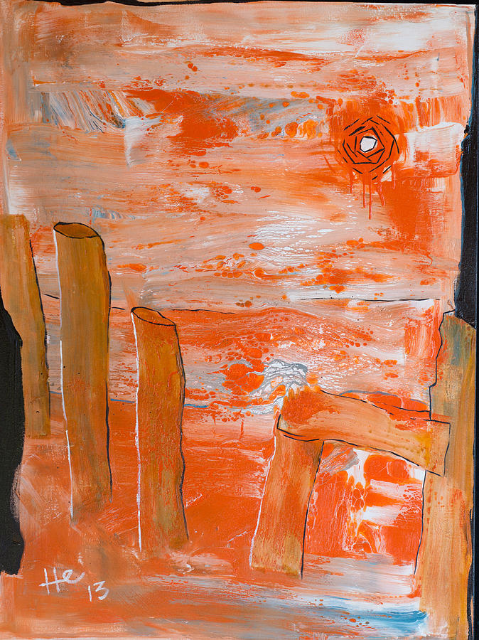 Burning Bay Painting by Hans Magden