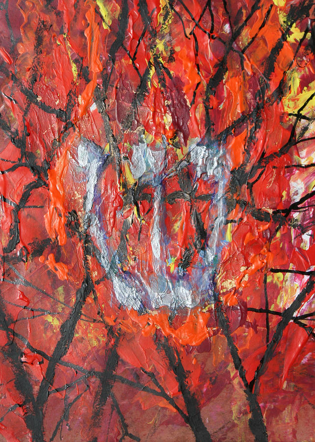 Burning Bush Painting by Mordecai Colodner