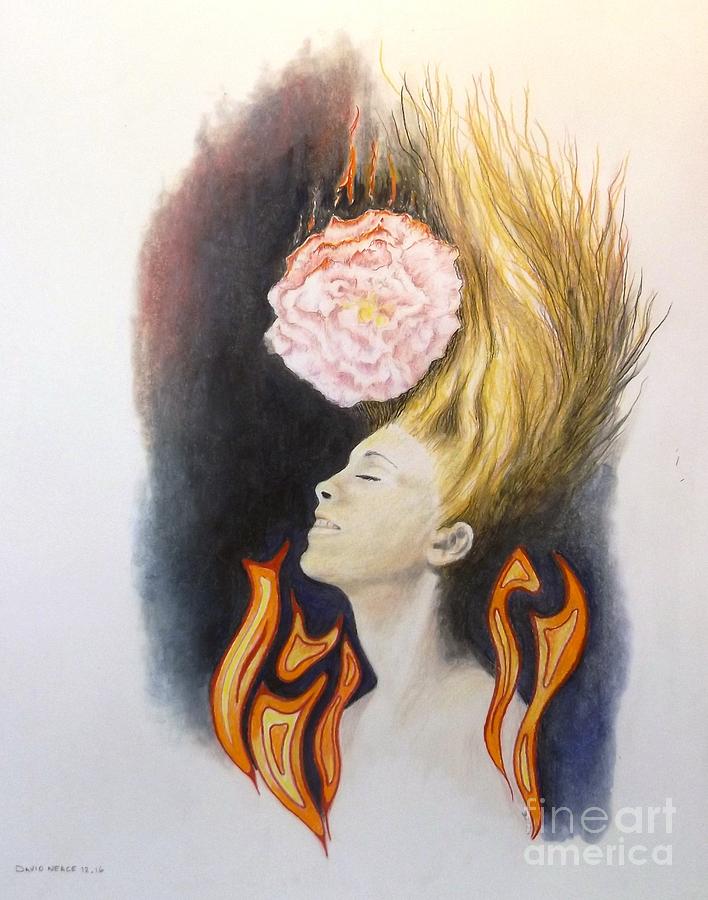 Burning Dreams Drawing by David Neace CPX