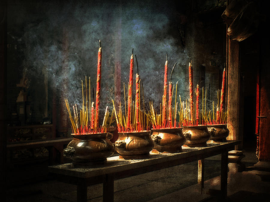 Burning Incense Photograph by Lucinda Walter