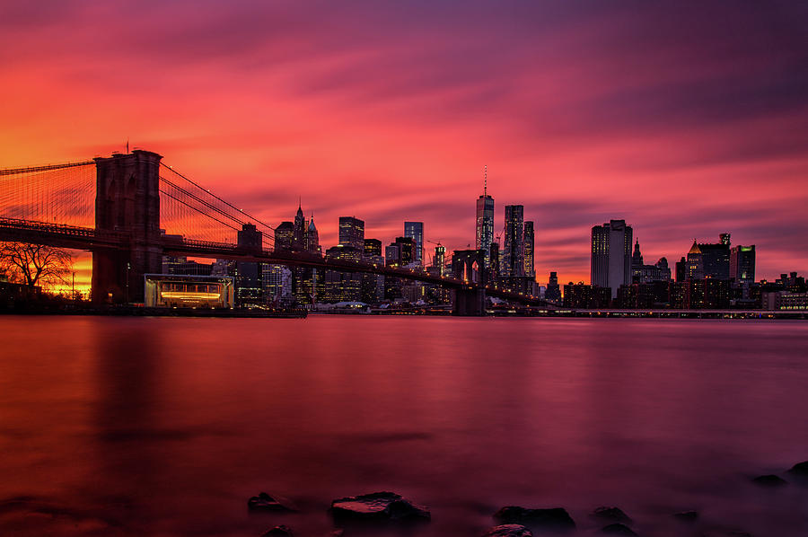 Burning NYC Photograph by Raf Winterpacht