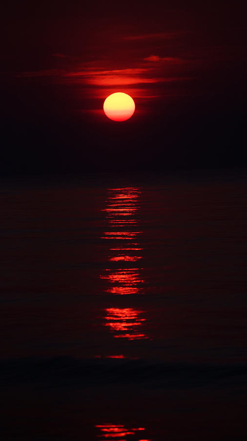 Burnt Orange Sunrise Photograph by Lawrence S Richardson Jr