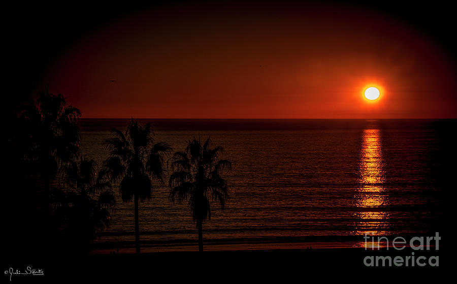 Burnt Orange Sunset Photograph