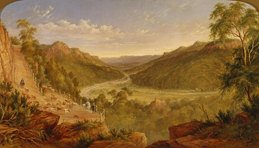 Burragorang Valley near Picton Painting by James Howe Carse