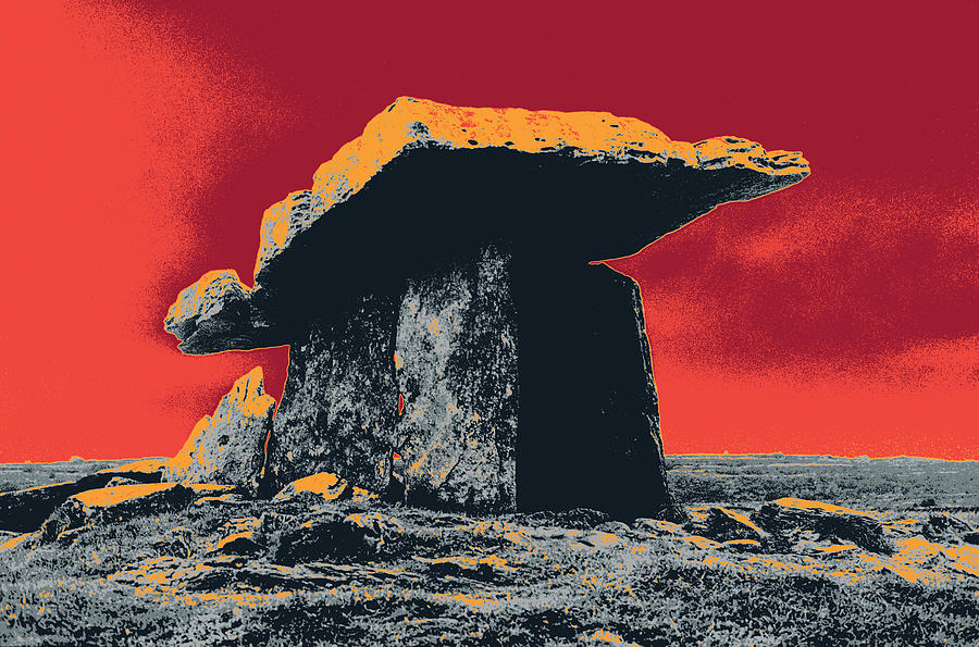 Landmark Mixed Media - Burren Dolmen  by Shay Culligan