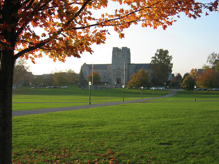 Burress Hall in the Fall Photograph by Andrew Taylor - Fine Art America