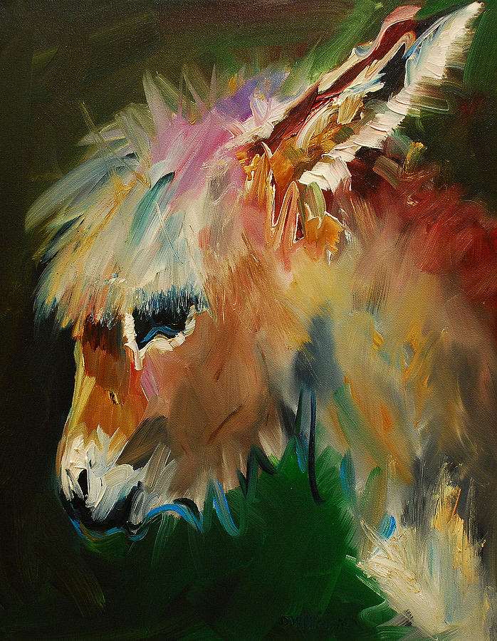 Burro Painting - Burro Donkey by Diane Whitehead