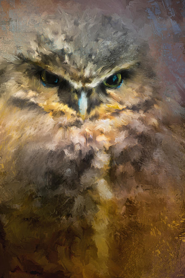 Burrowing Owl Painting by Jai Johnson