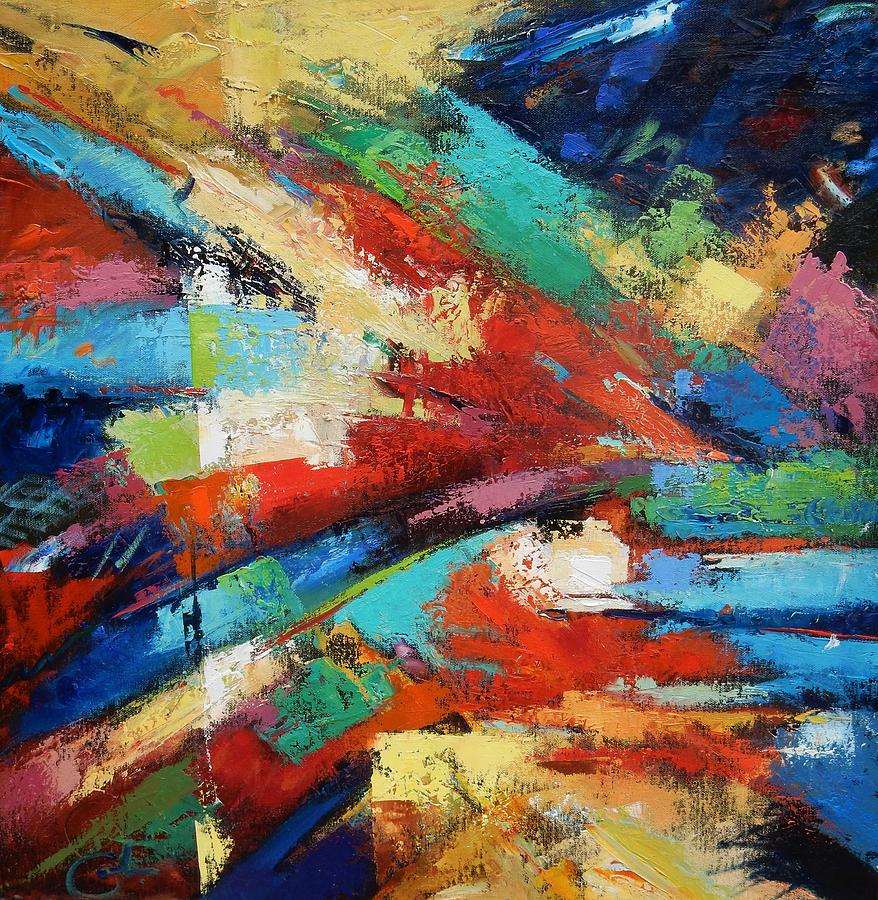 Abstract Painting - Burst by Gary Coleman