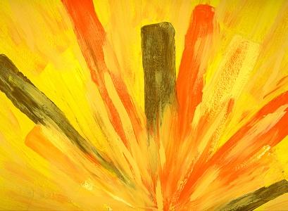 Burst Painting by Margaret Knight Burst Painting by Margaret Knight