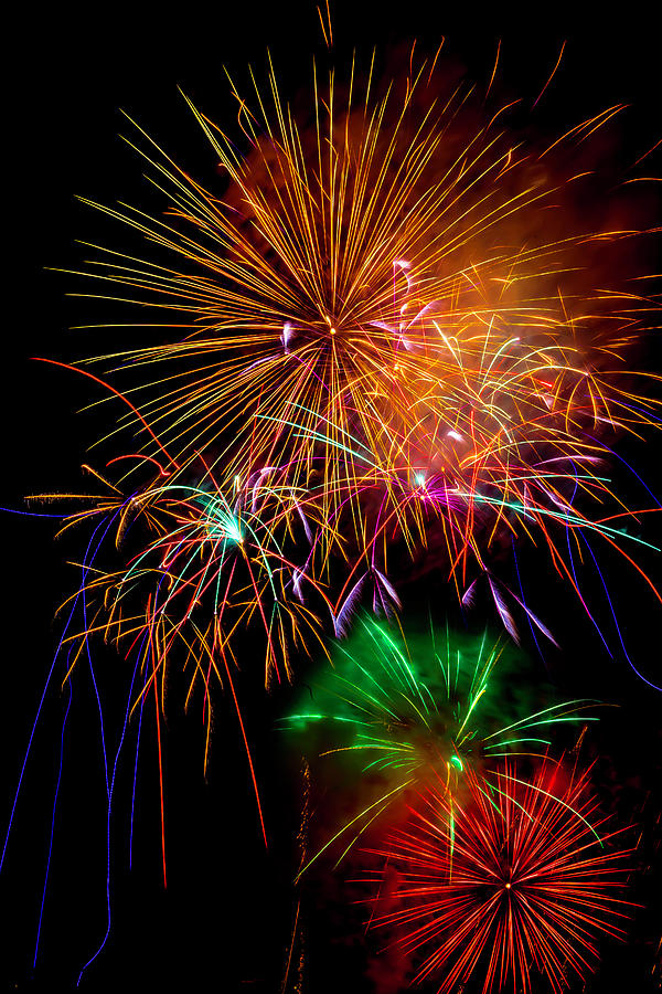 Independence Day Photograph - Burst Of Bright Colors by Garry Gay