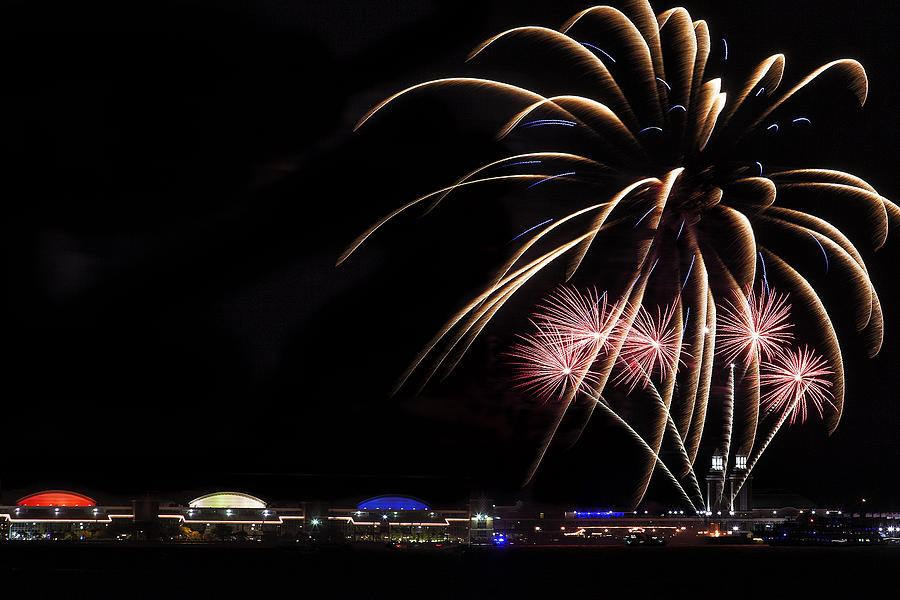 Burst of Fireworks Photograph by Andrew Soundarajan