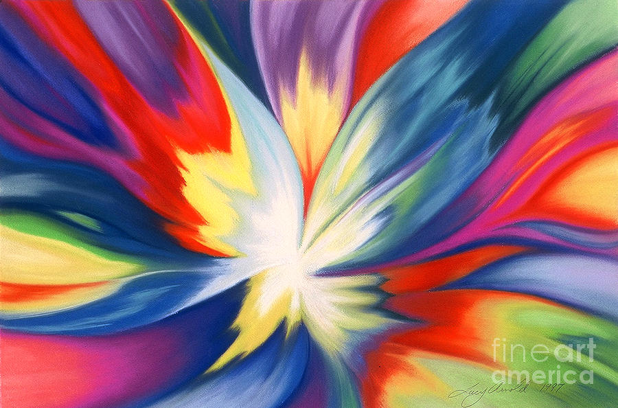 Abstract Painting - Burst Of Joy by Lucy Arnold