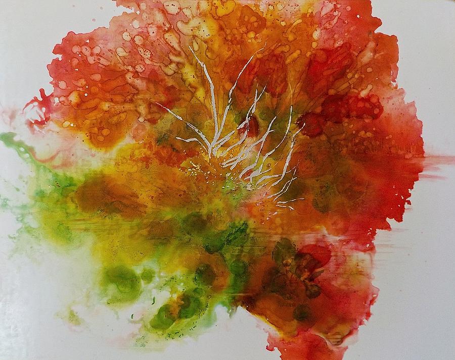Burst of Nature Painting by Carolyn Rosenberger