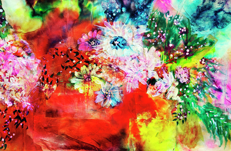 Burst of Spring Flowers Painting by Don Wright