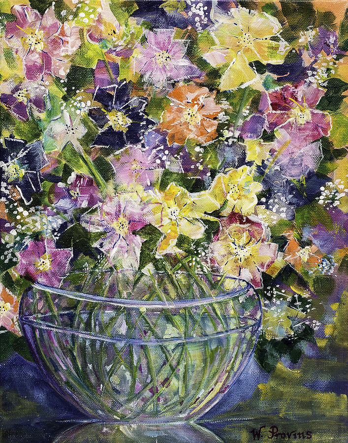 Burst of Spring Painting by Wendy Provins