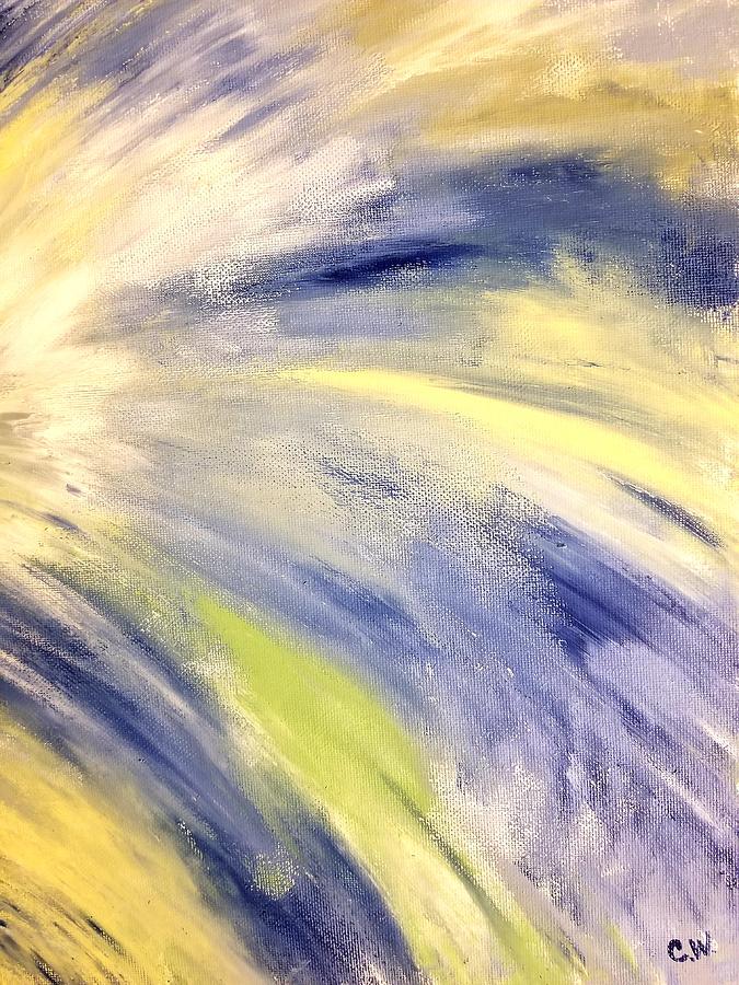 Abstract Painting - Bursting Forth by Crystal White