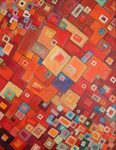 Happy Painting - Bursts Of Laughter by Lili Vanderlaan Happy Painting - Bursts Of Laughter by Lili Vanderlaan
