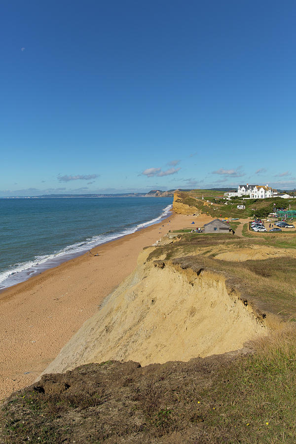 Burton Bradstock coast Dorset England UK Jurassic coast with sandstone ...