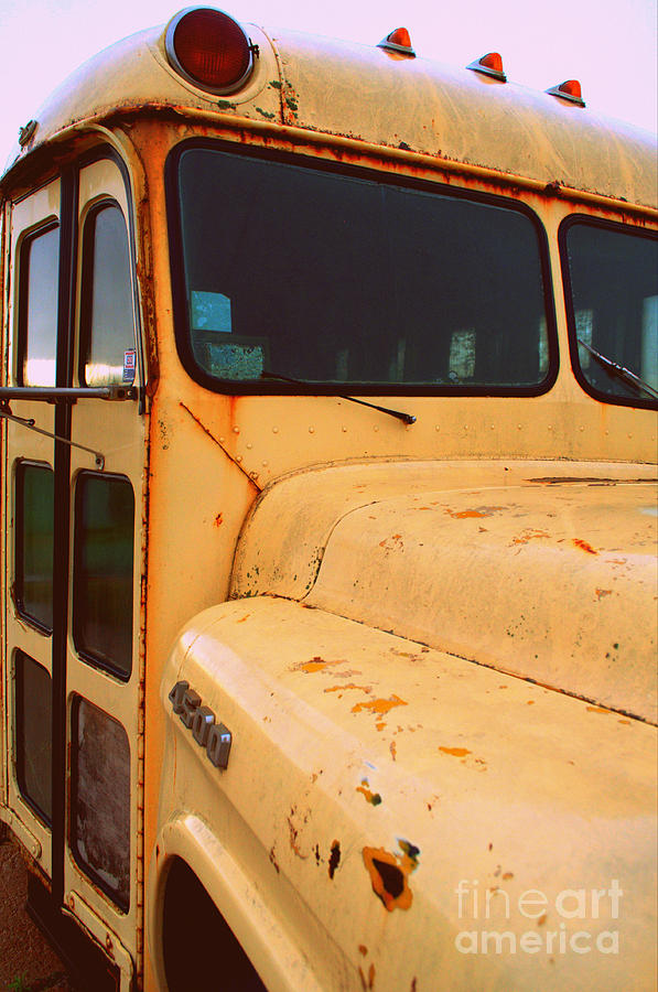 Vintage Photograph - Bus by Anjanette Douglas