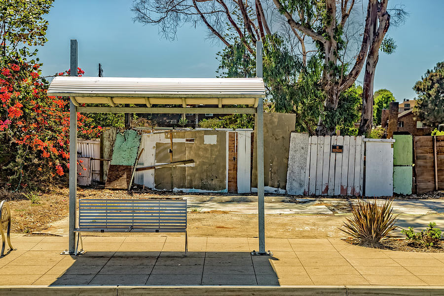 Bus Stop  Photograph by Peter Tellone